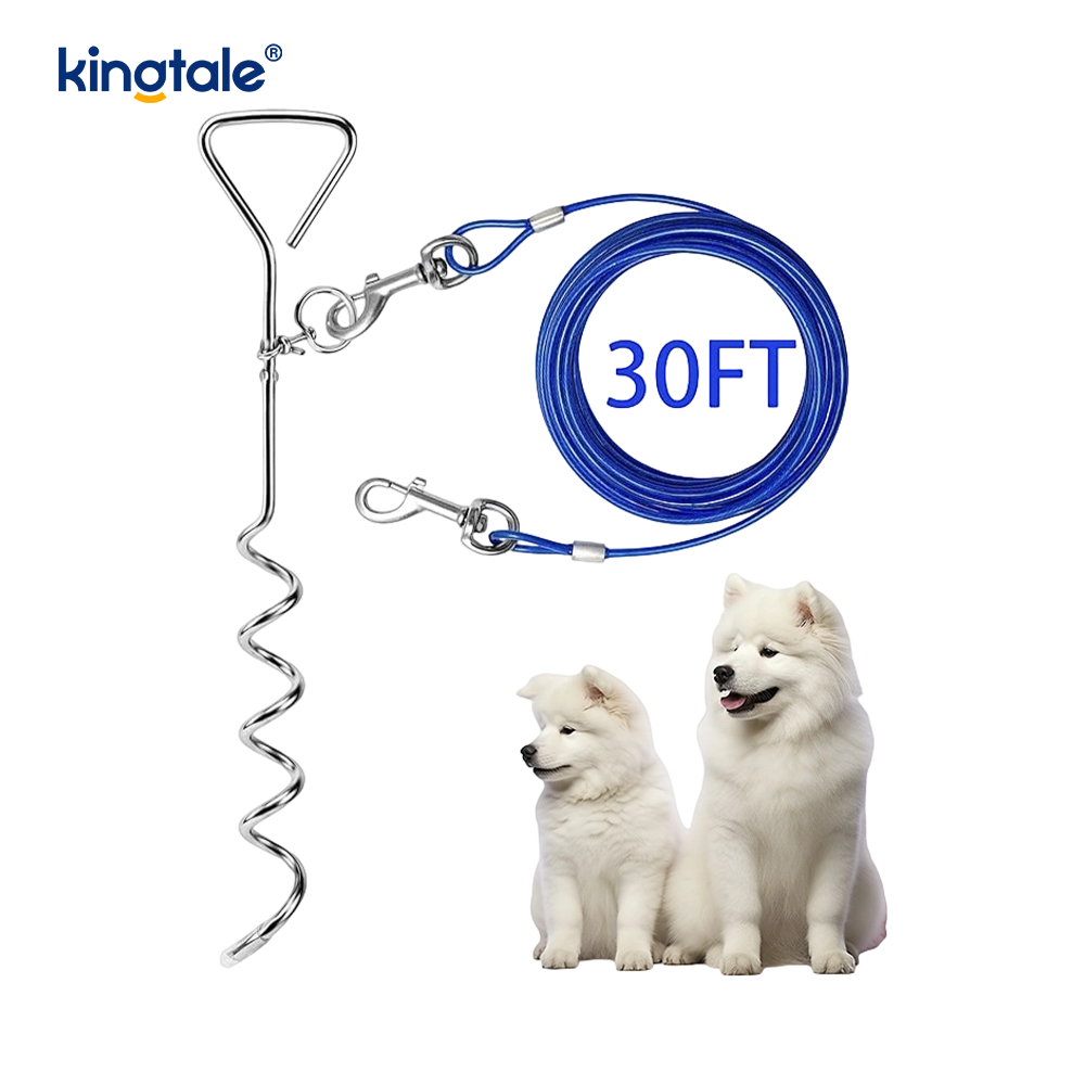 Canem alligate Cable et Pignus 30ft extra Leash & Chain