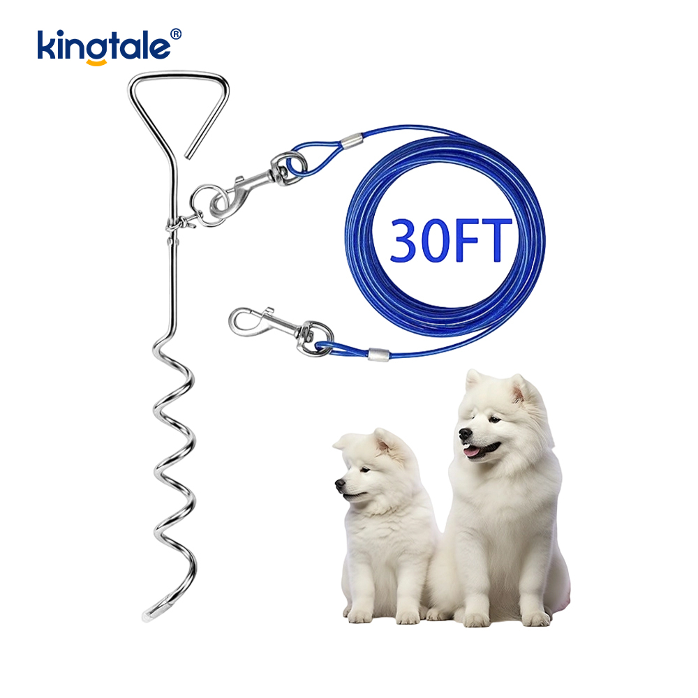 Canem alligate Cable et Pignus 30ft extra Leash & Chain