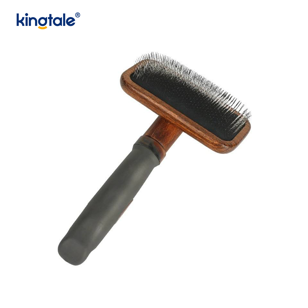 Stainless Steel acus Fagus Wood Corpus Ground Pet Comb