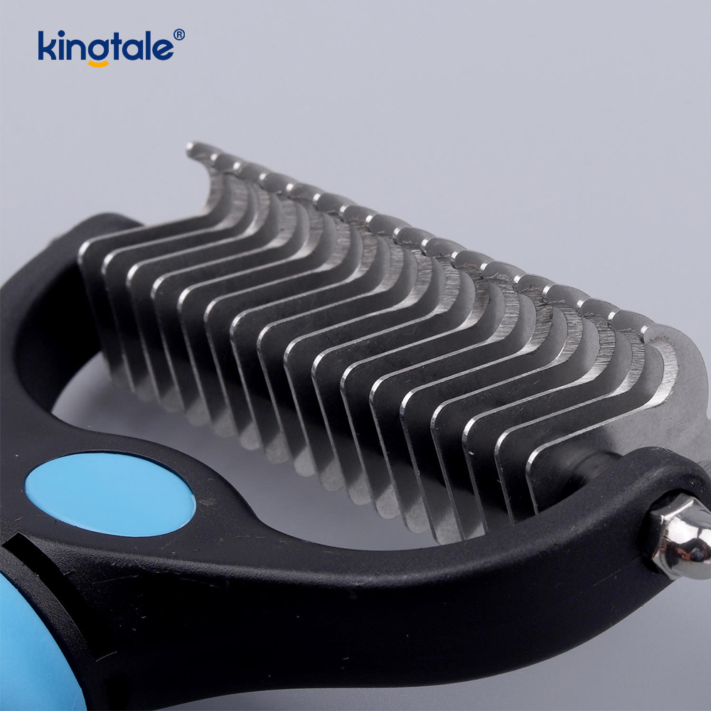 Pet Grooming Rake duplex postesque Dededding Dematting Mors Principium, tunicam rastri pro canibus & felis