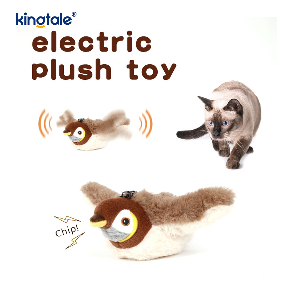 Simulata passer Pet Plush Toy enim omnia genera earum Cat Kicker Catnip Toys Sparrow