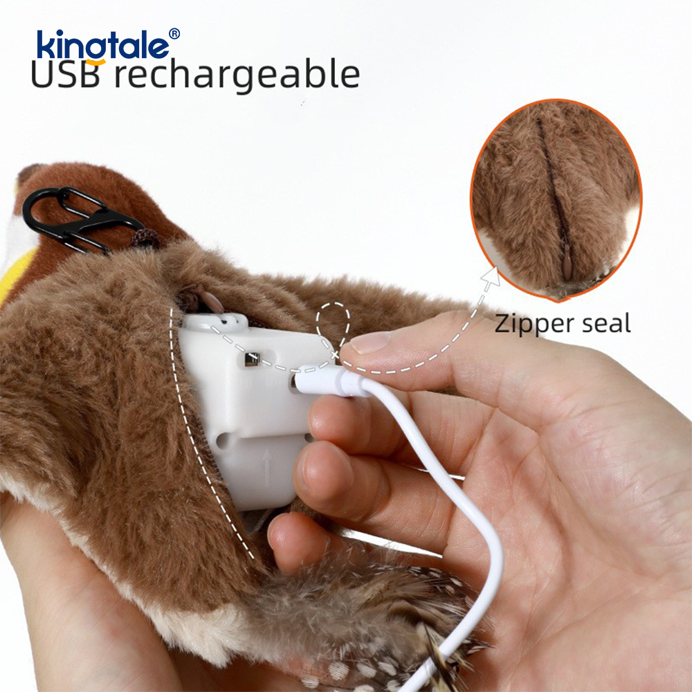 Simulata passer Pet Plush Toy enim omnia genera earum Cat Kicker Catnip Toys Sparrow