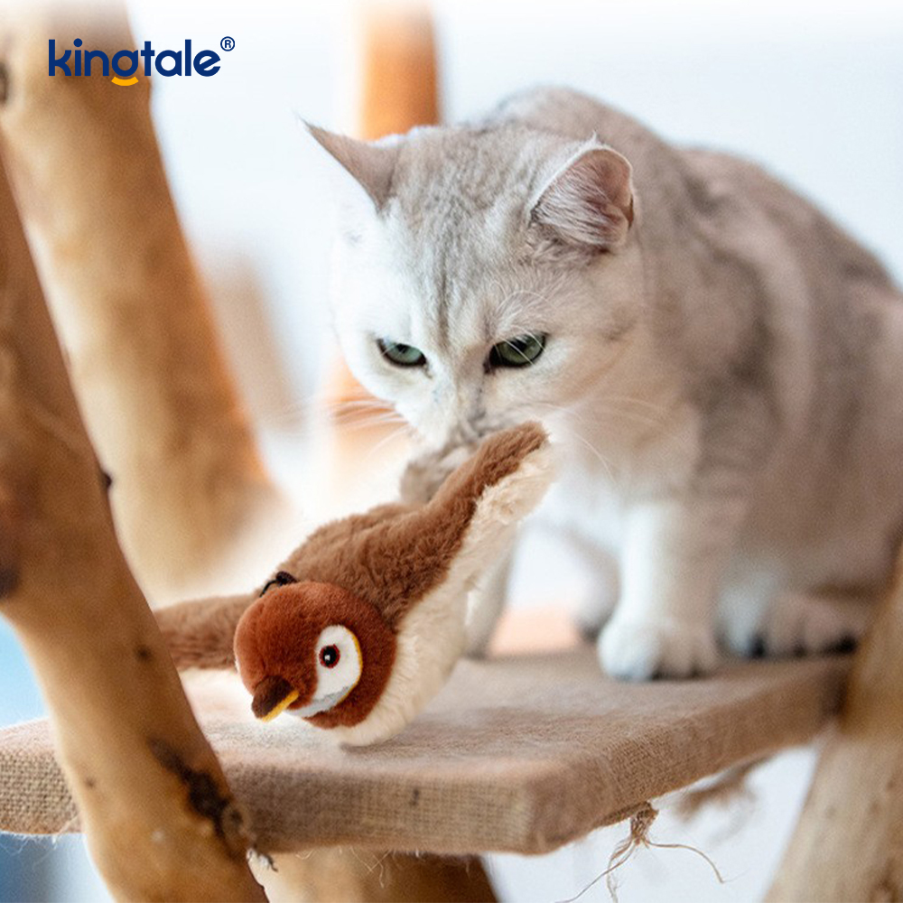 Simulata passer Pet Plush Toy enim omnia genera earum Cat Kicker Catnip Toys Sparrow
