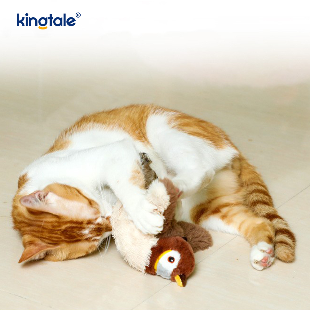 Simulata passer Pet Plush Toy enim omnia genera earum Cat Kicker Catnip Toys Sparrow