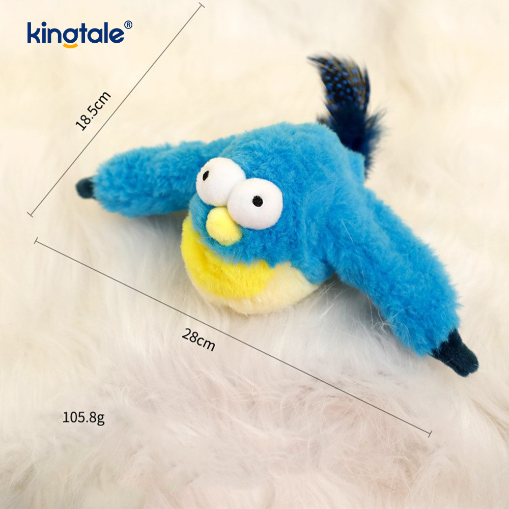 Simulata passer Pet Plush Toy enim omnia genera earum Cat Kicker Catnip Toys Sparrow