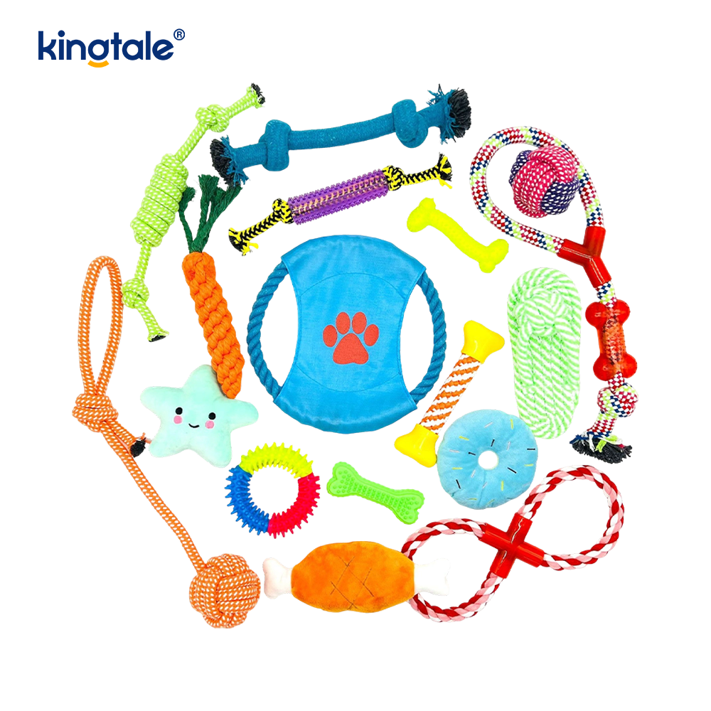 17pcs Pet Funem Toy pro dentibus et fun umbraticis et Outdoor