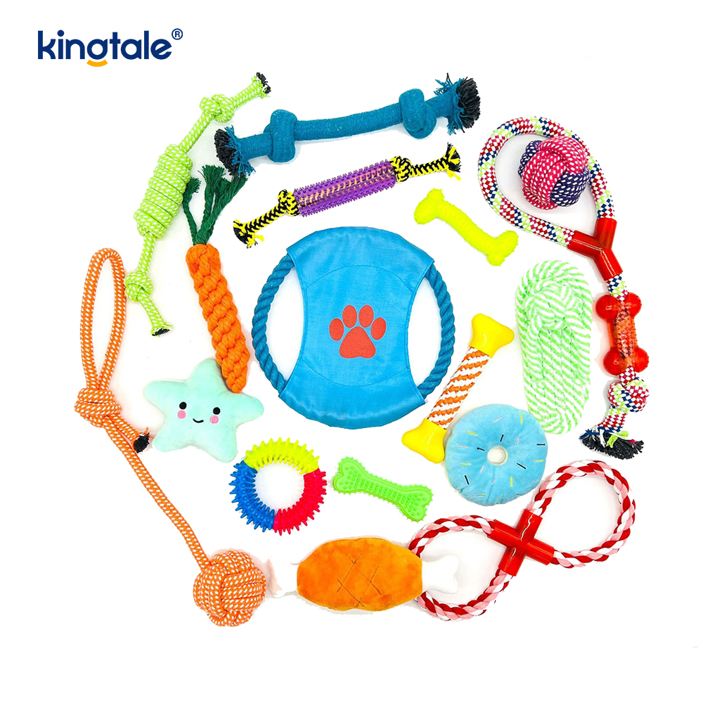 17pcs Pet Funem Toy pro dentibus et fun umbraticis et Outdoor