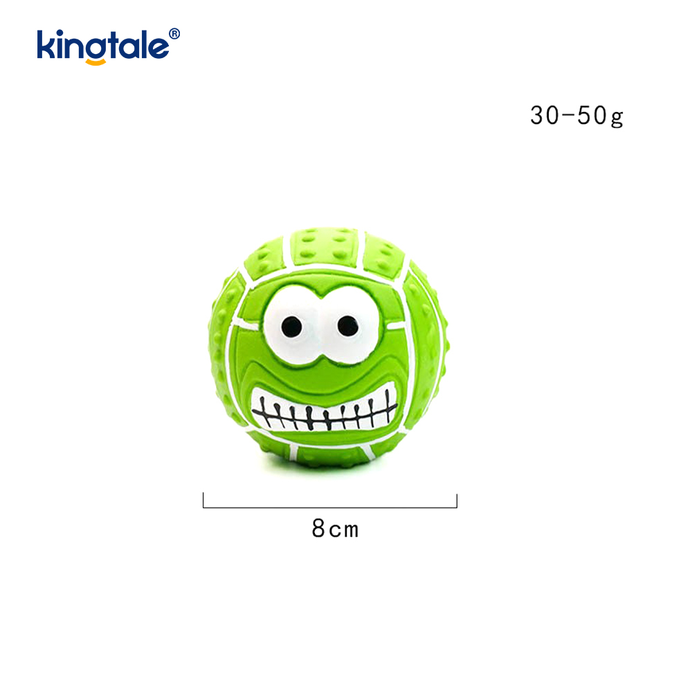 Pet Toy LATEX sonantes Smiley Face Ball Umbraticis et Outdoor