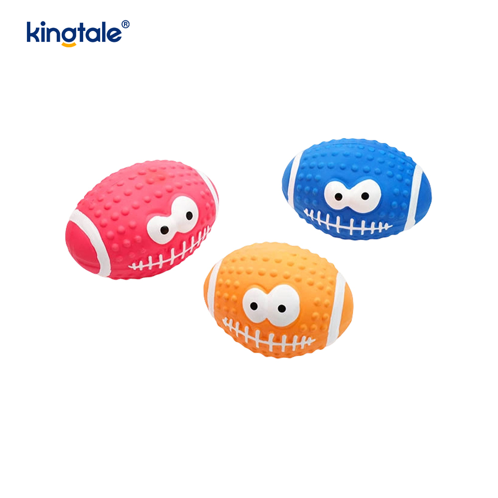 Pet Toy LATEX sonantes Smiley Face Ball Umbraticis et Outdoor