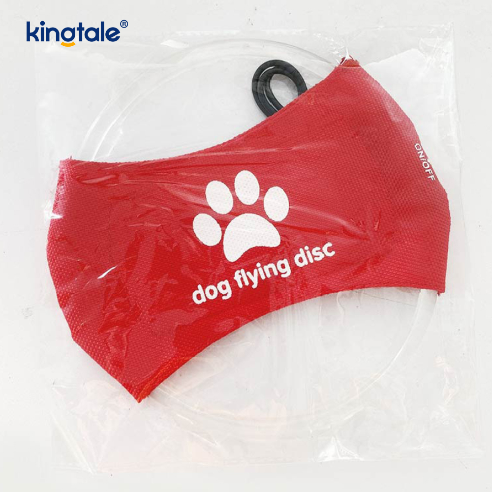 Pet lux-sursum Frisbee High Visibilitas accendit Pet Training iacens ludens Exercitatio