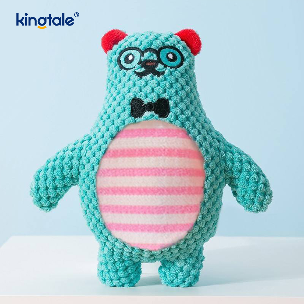 Blue Elephant Mollis Plush Pet Toy Cum Machina Washable Blue Fabrica