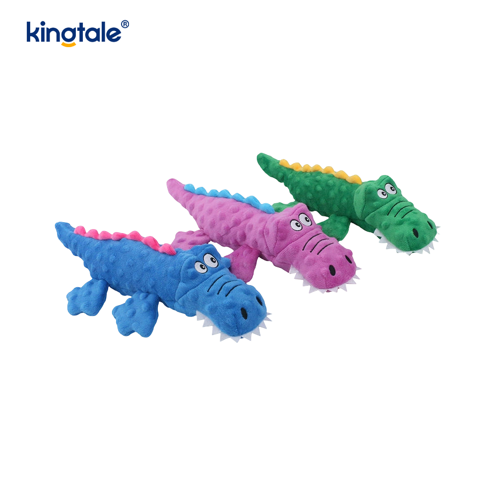 Pet squeak Crocodilus Plush Toy ad Purgatio dentium