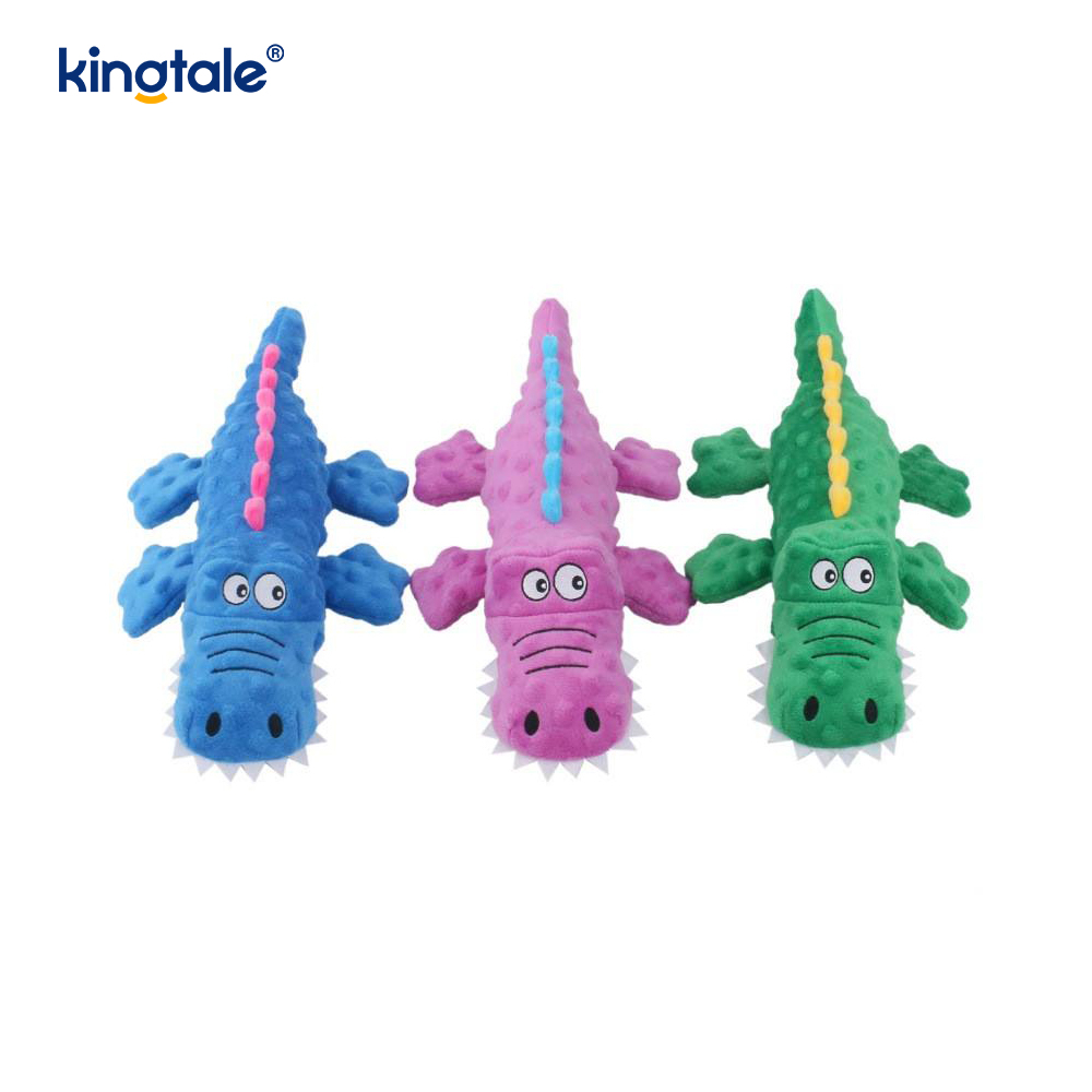 Pet squeak Crocodilus Plush Toy ad Purgatio dentium