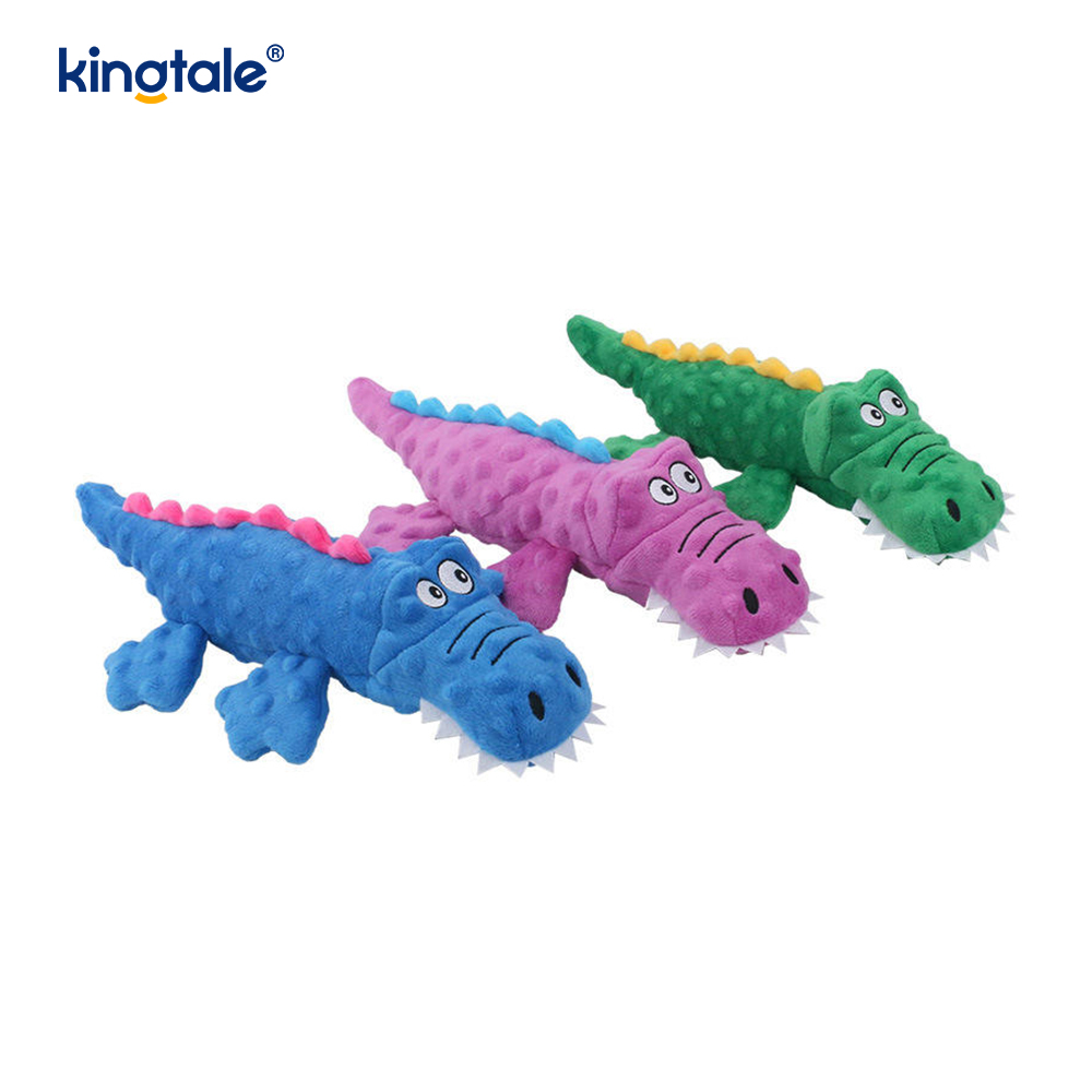 Pet squeak Crocodilus Plush Toy ad Purgatio dentium