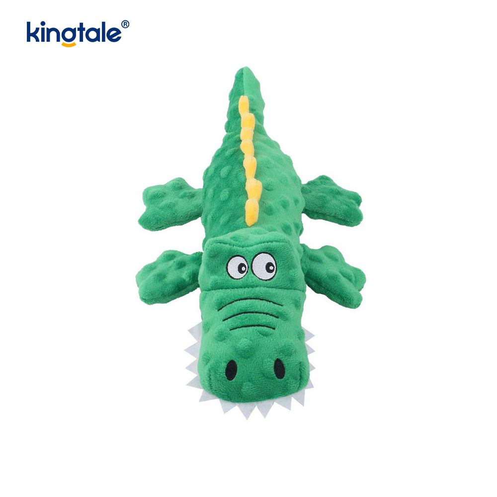 Pet squeak Crocodilus Plush Toy ad Purgatio dentium