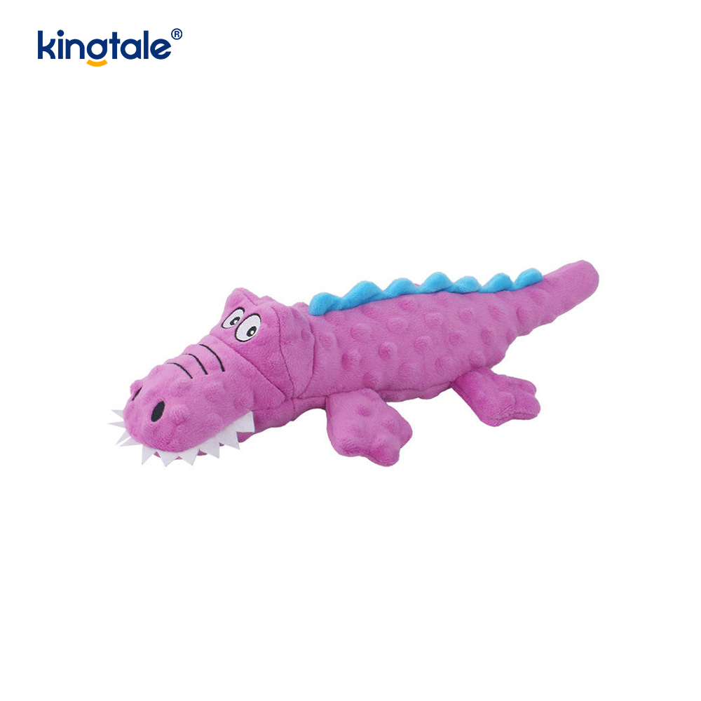 Pet squeak Crocodilus Plush Toy ad Purgatio dentium
