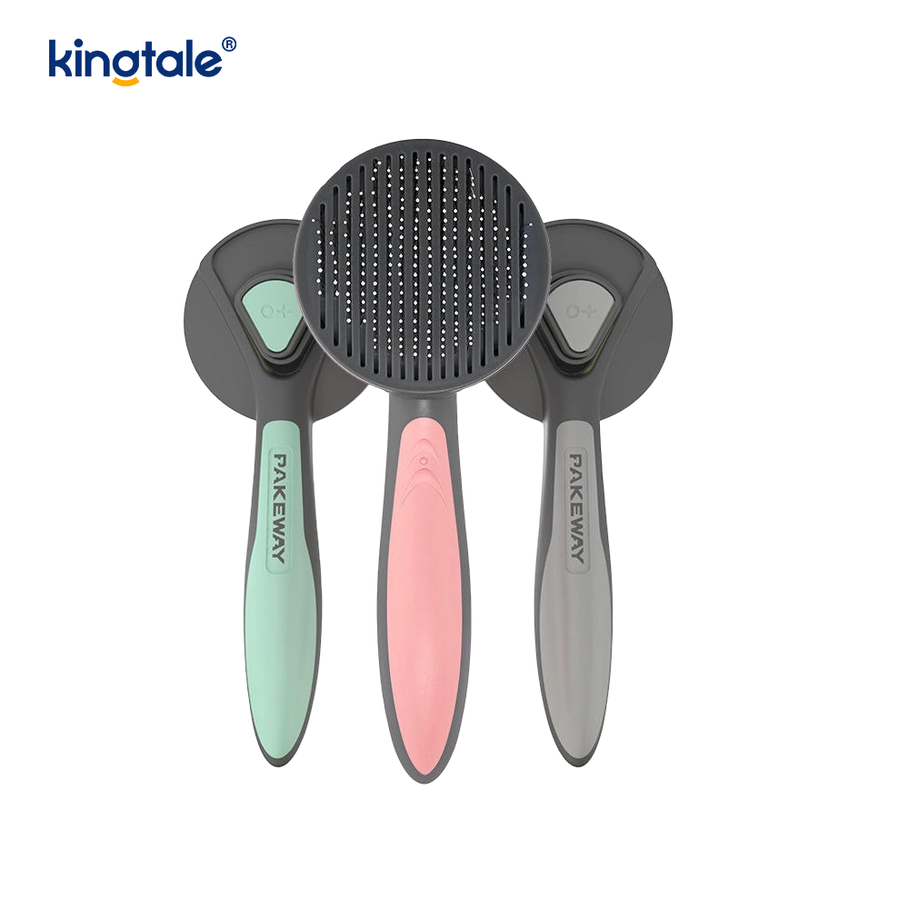 Self Cleaning Slicker Brush & Pet Grooming Rake & Flea Pecten pro Canibus