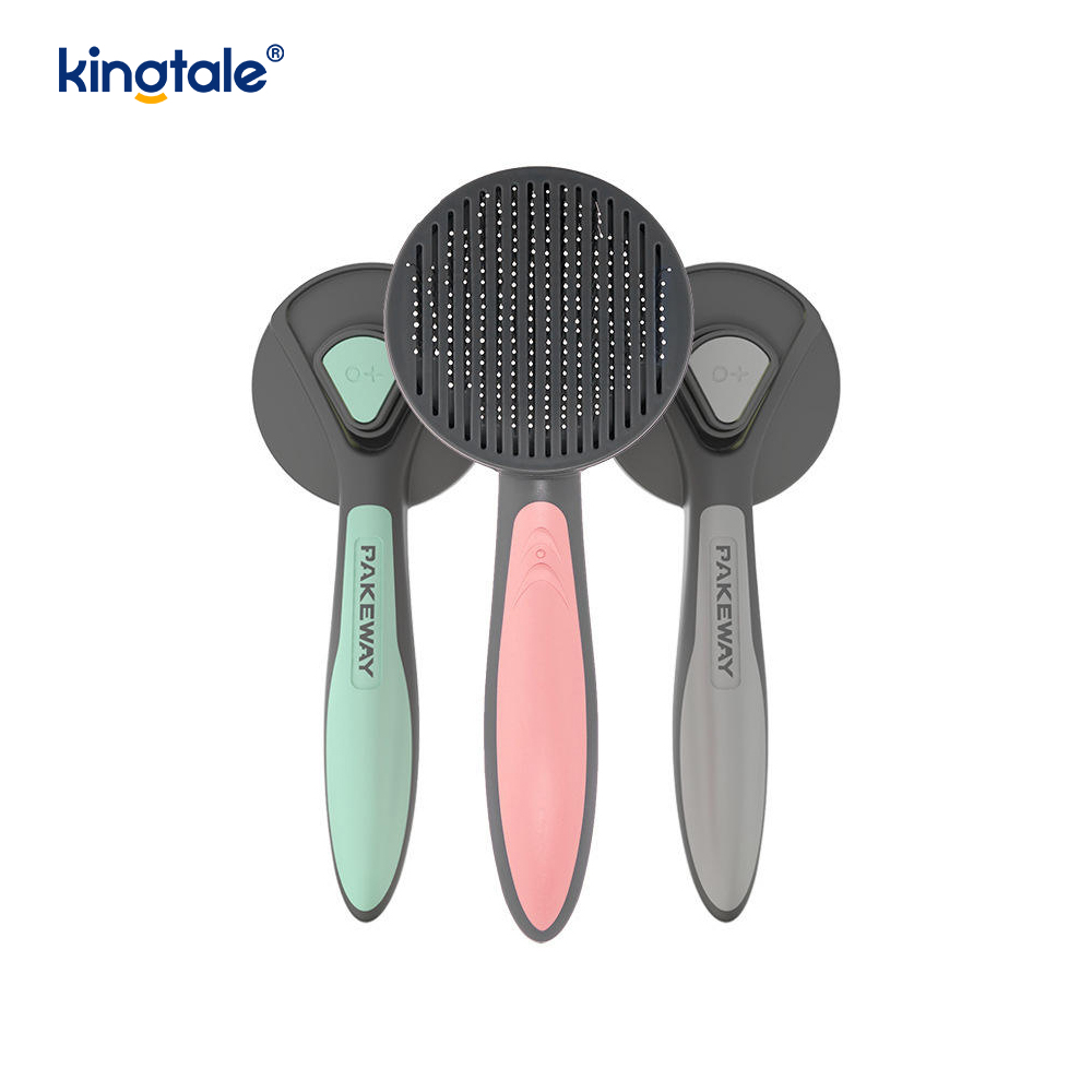 Self Cleaning Slicker Brush & Pet Grooming Rake & Flea Pecten pro Canibus