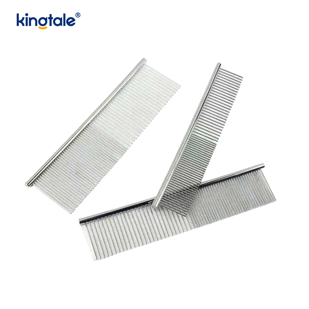 Stainless Steel Grooming Pectine Dog Combs For Grooming, Metal Cat Pecten For removere Tangles And Nods