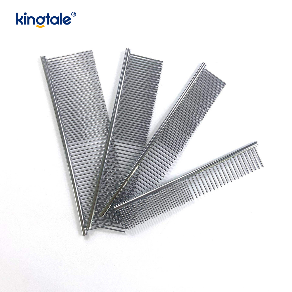 Stainless Steel Grooming Pectine Dog Combs For Grooming, Metal Cat Pecten For removere Tangles And Nods