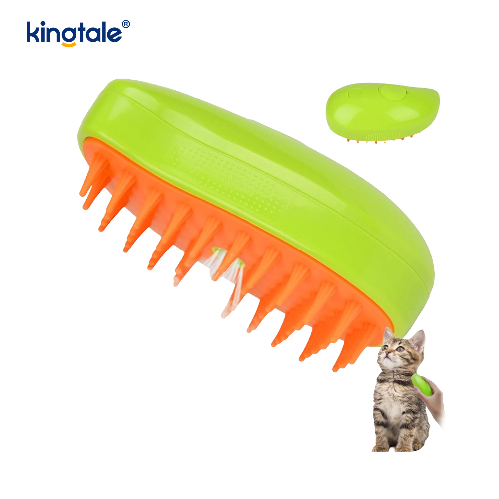 Cat Steam Brush 3 In 1 Steamy Pet Brush Silicone Massage Dog Hair Aufero Comb