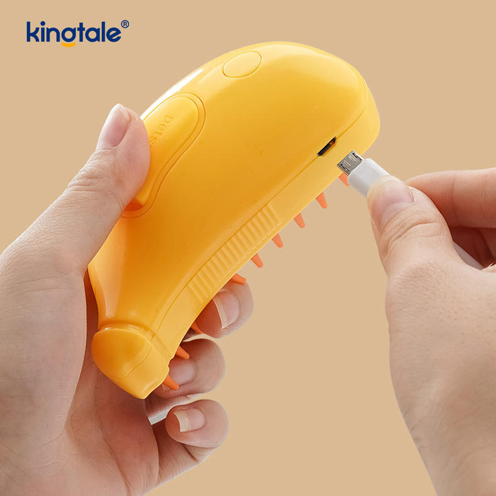 Cat Steam Brush 3 In 1 Steamy Pet Brush Silicone Massage Dog Hair Aufero Comb