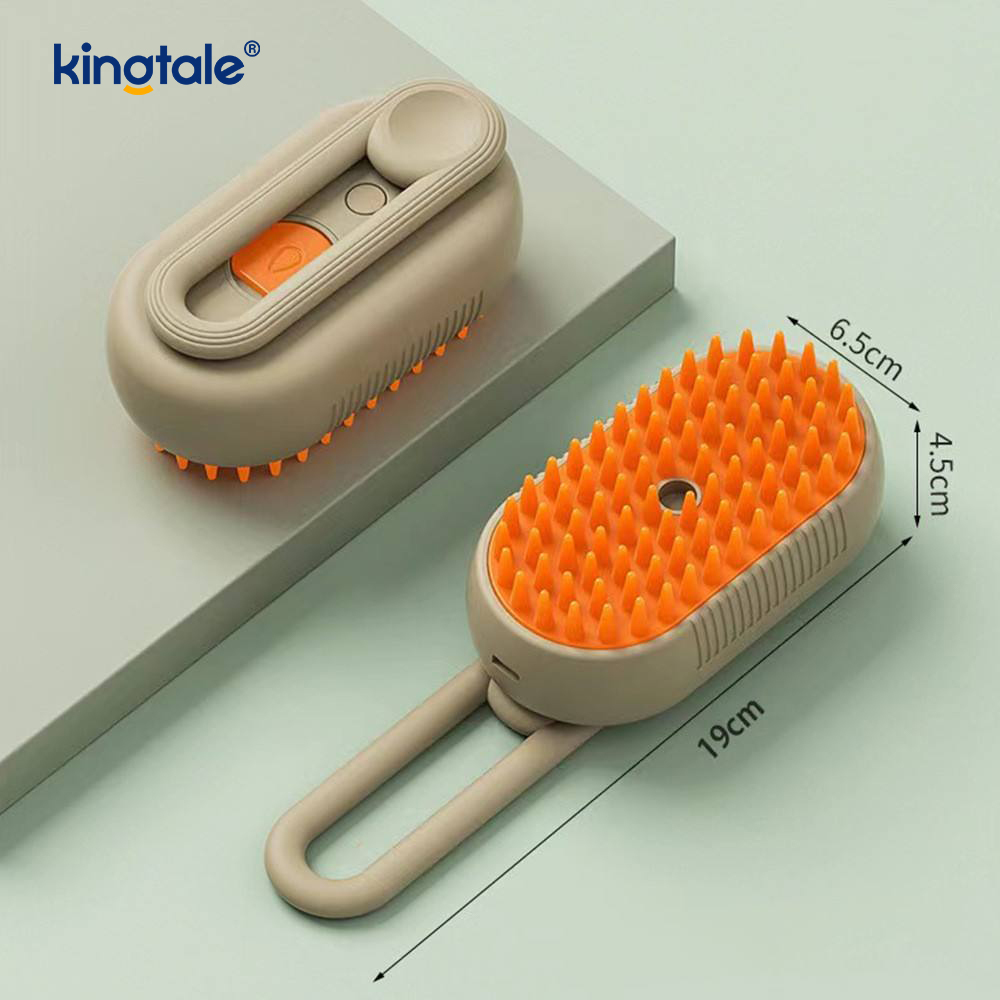 Cat Steam Brush 3 In 1 Steamy Pet Brush Silicone Massage Dog Hair Aufero Comb