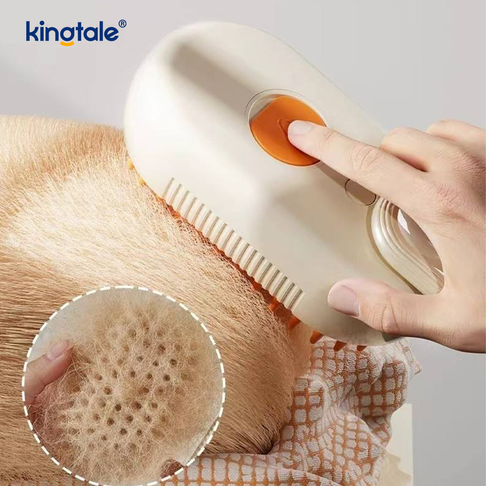 Cat Steam Brush 3 In 1 Steamy Pet Brush Silicone Massage Dog Hair Aufero Comb