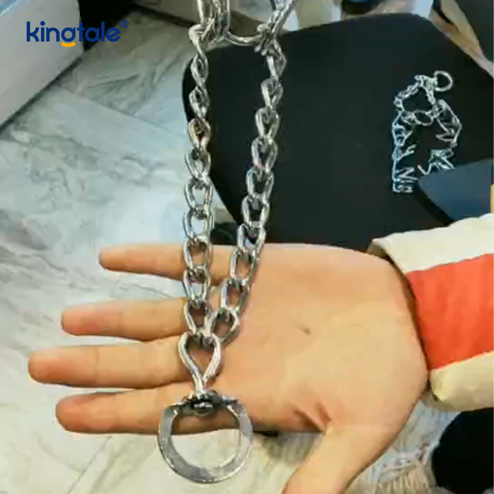 Pet Pinch Choke Collars Carbon Steel Metal Prong Dog Training Collar