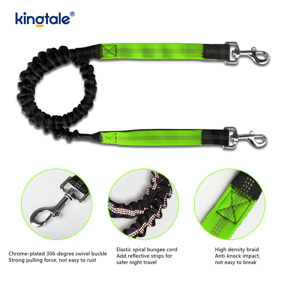 Reflective elastica duplex Cursor Pet Leash Cum Zipper Marsupium