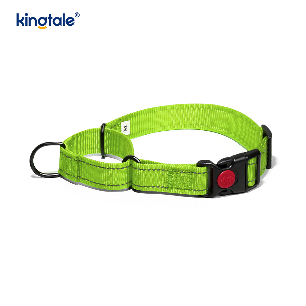 No Pull Reflective Novifacta Nylon Martingale Dog Collar For S M A L L Dogs