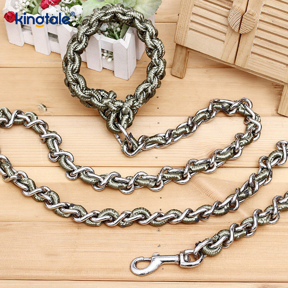 Chew Probatur Pet Leash Dog Chain cum Fortis Anti Bite solatium Palpate