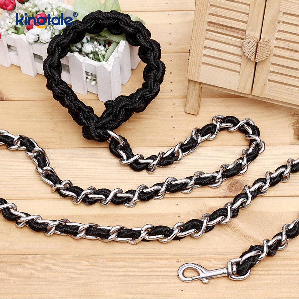 Chew Probatur Pet Leash Dog Chain cum Fortis Anti Bite solatium Palpate