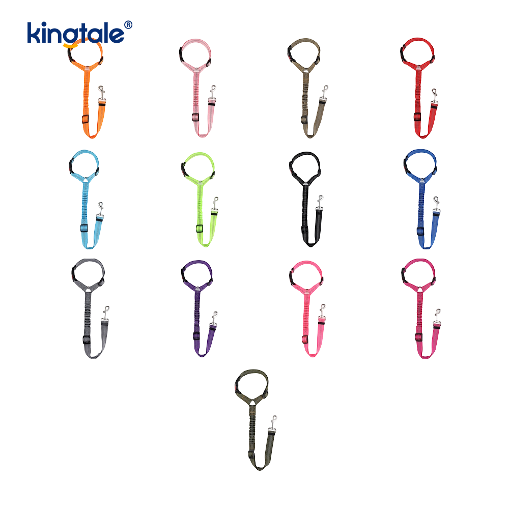 Dura Polyester Reflective Pet Car Sedes Cingulum Leash Anti-Rush Anti-Rush