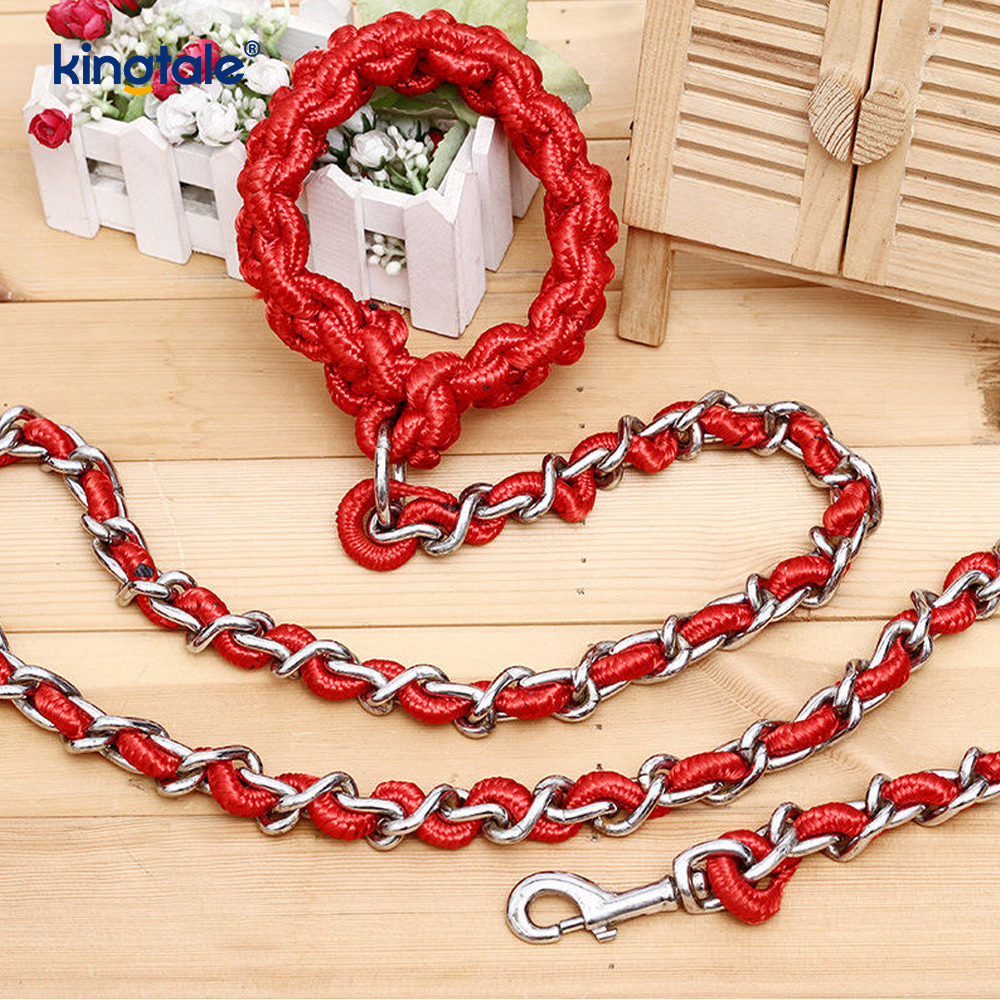 Chew Probatur Pet Leash Dog Chain cum Fortis Anti Bite solatium Palpate
