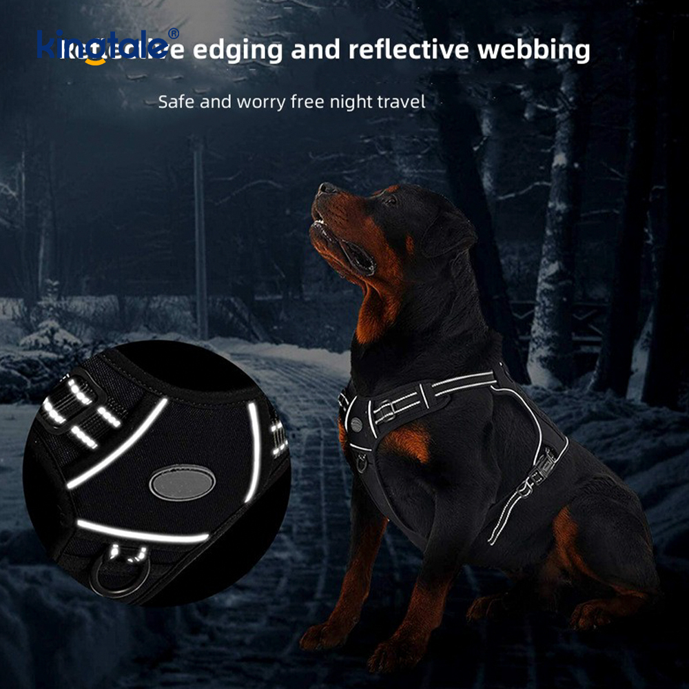 Solidum non excute Nylon Gravis Officium Dog Cingulum Veste Training Harnesses Chest