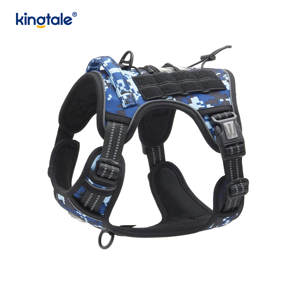 Solidum non excute Nylon Gravis Officium Dog Cingulum Veste Training Harnesses Chest