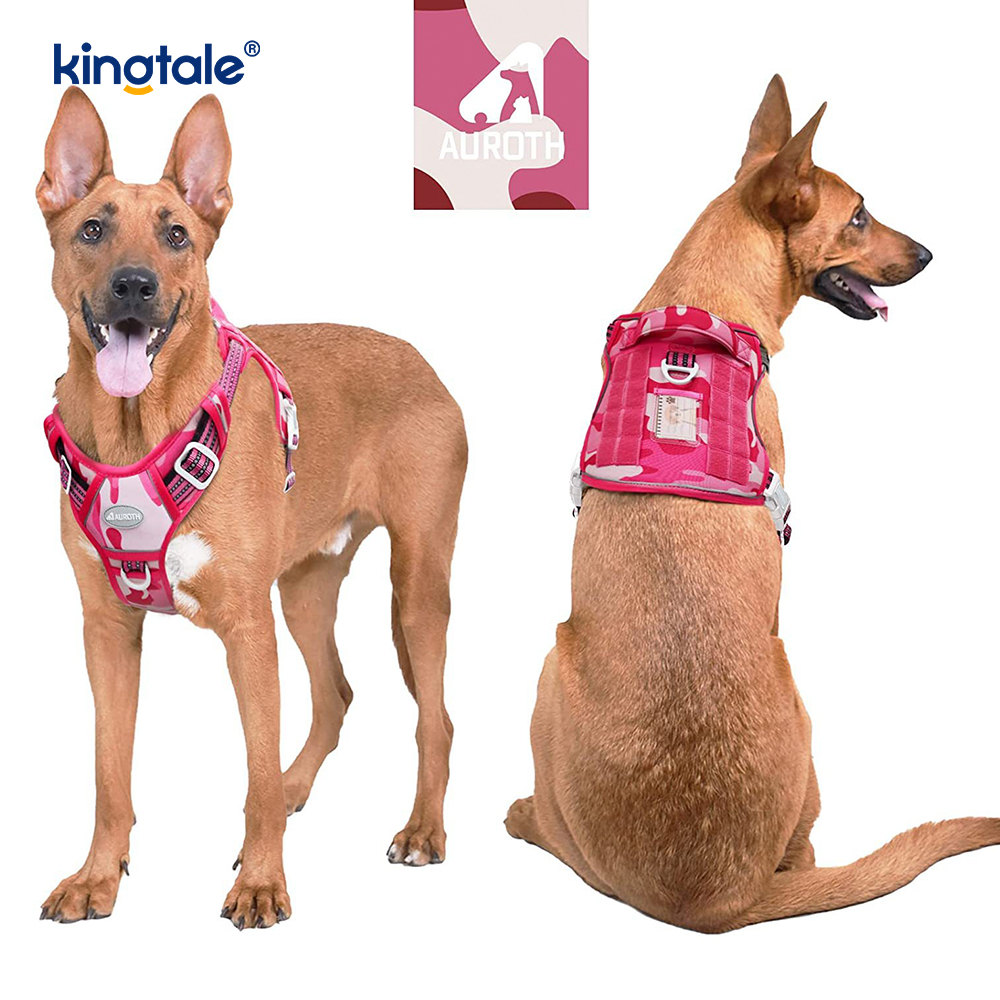 Solidum non excute Nylon Gravis Officium Dog Cingulum Veste Training Harnesses Chest