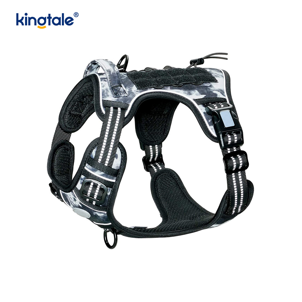Solidum non excute Nylon Gravis Officium Dog Cingulum Veste Training Harnesses Chest