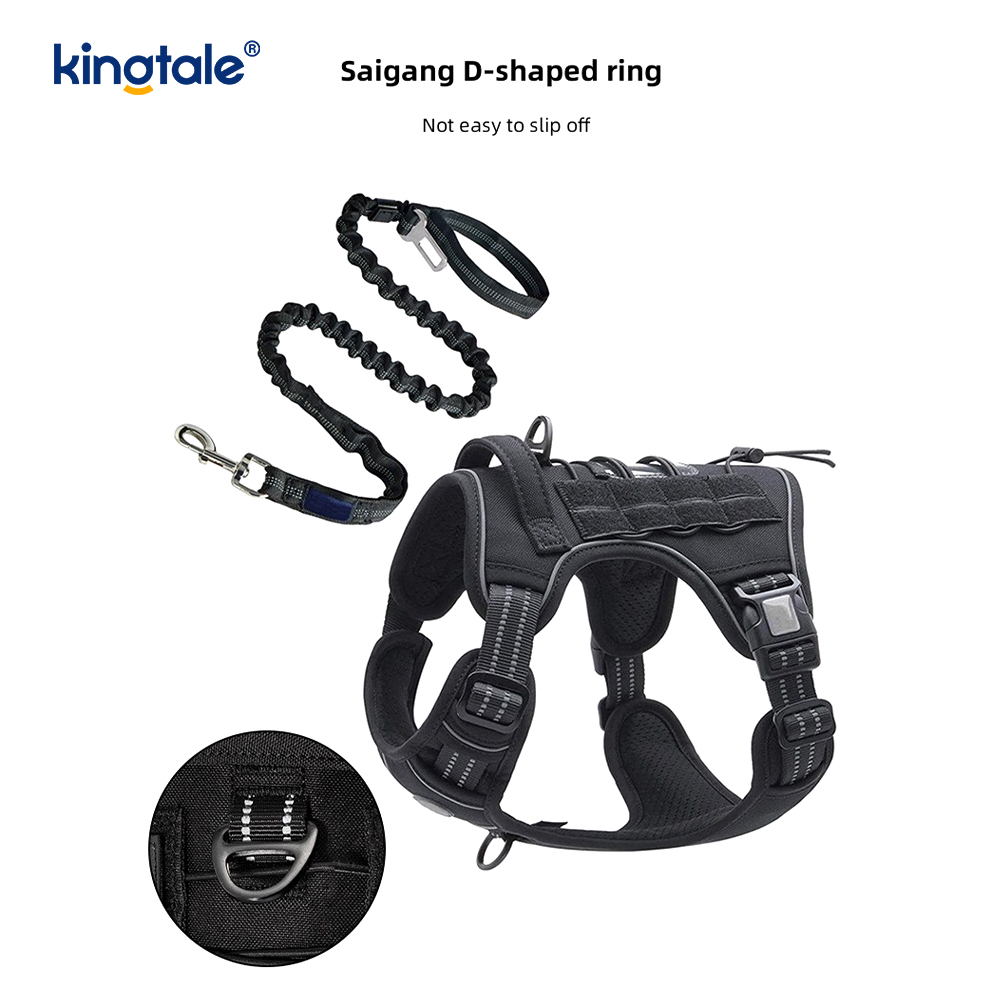 Solidum non excute Nylon Gravis Officium Dog Cingulum Veste Training Harnesses Chest