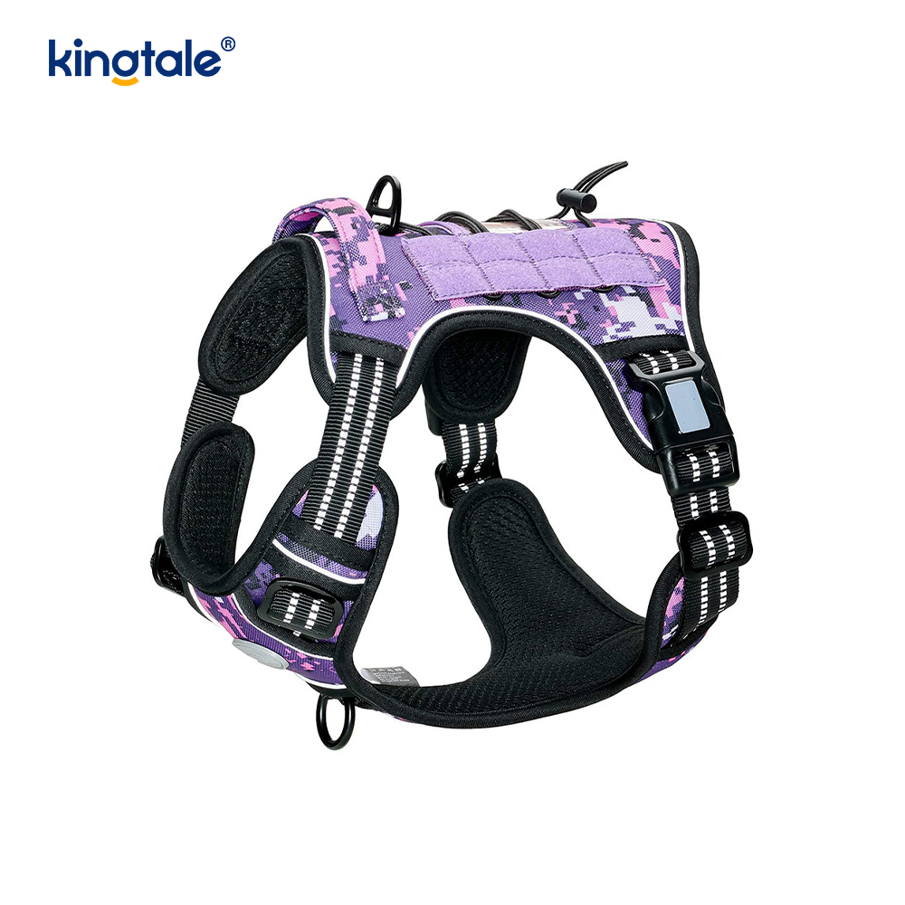 Solidum non excute Nylon Gravis Officium Dog Cingulum Veste Training Harnesses Chest
