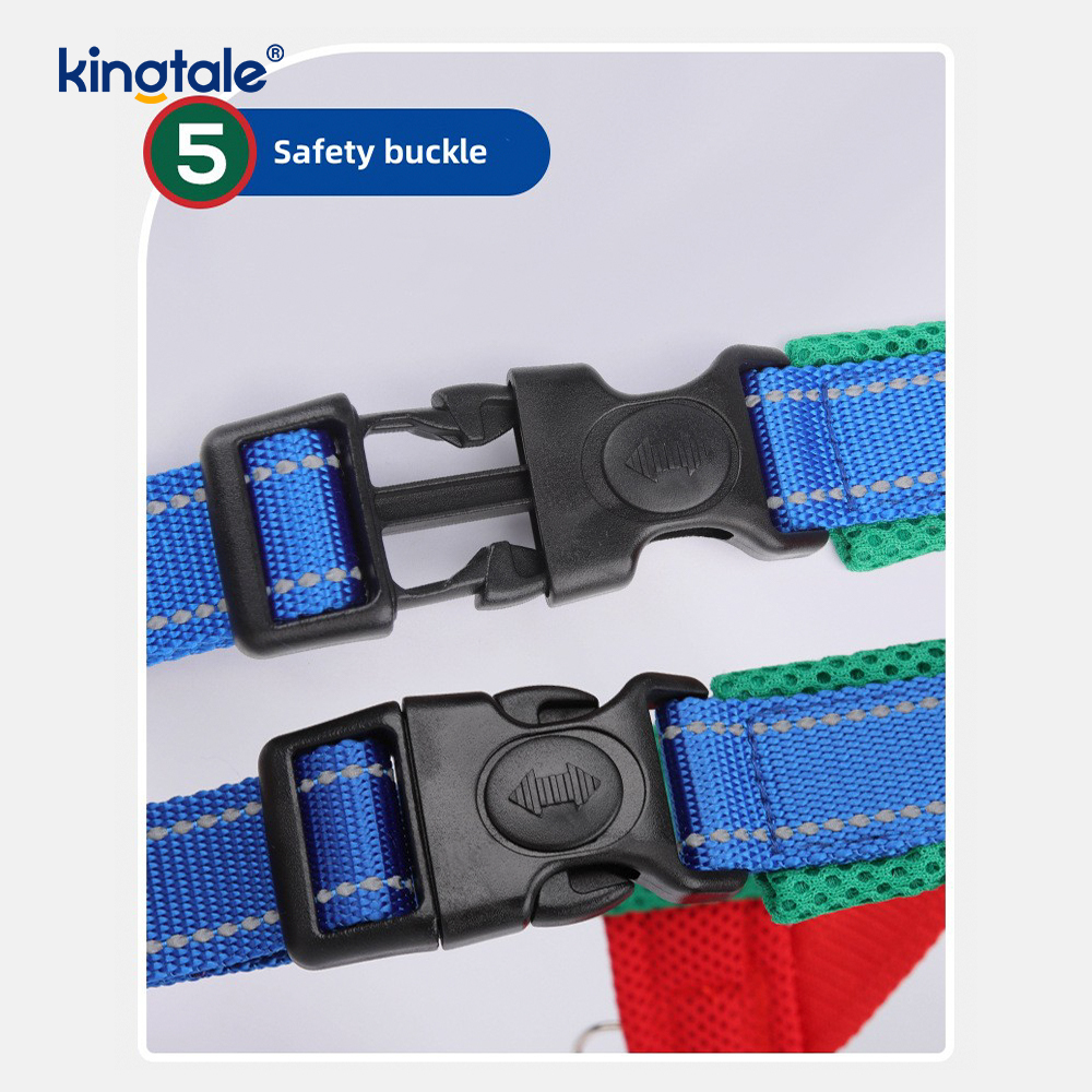 Custom Wholesale Adjustable Nylon Reflective Pet Dog Harness Minime Set