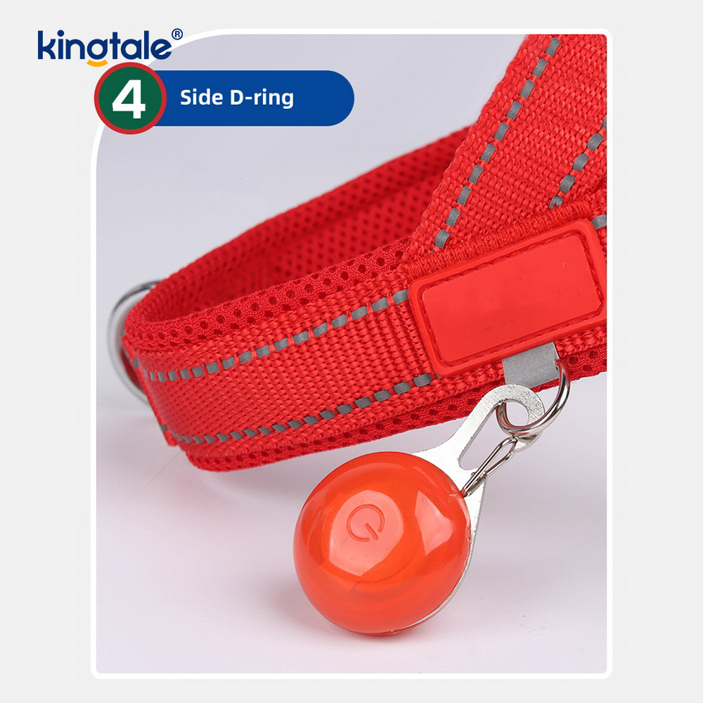 Custom Wholesale Adjustable Nylon Reflective Pet Dog Harness Minime Set