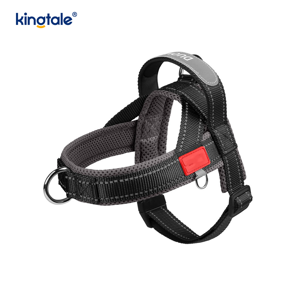 Custom Wholesale Adjustable Nylon Reflective Pet Dog Harness Minime Set