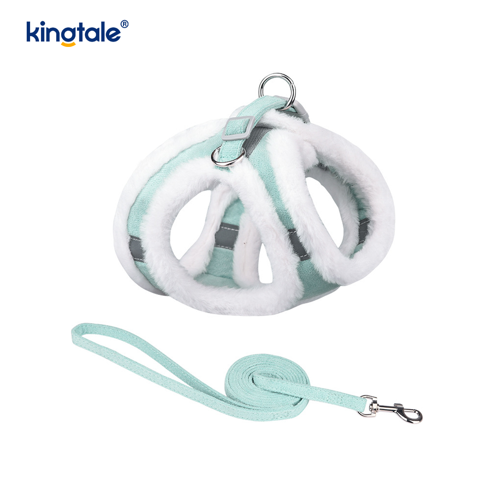 Plush Pet canis iungite Leash Set Autumnus Ambulans canes Iunge Vest