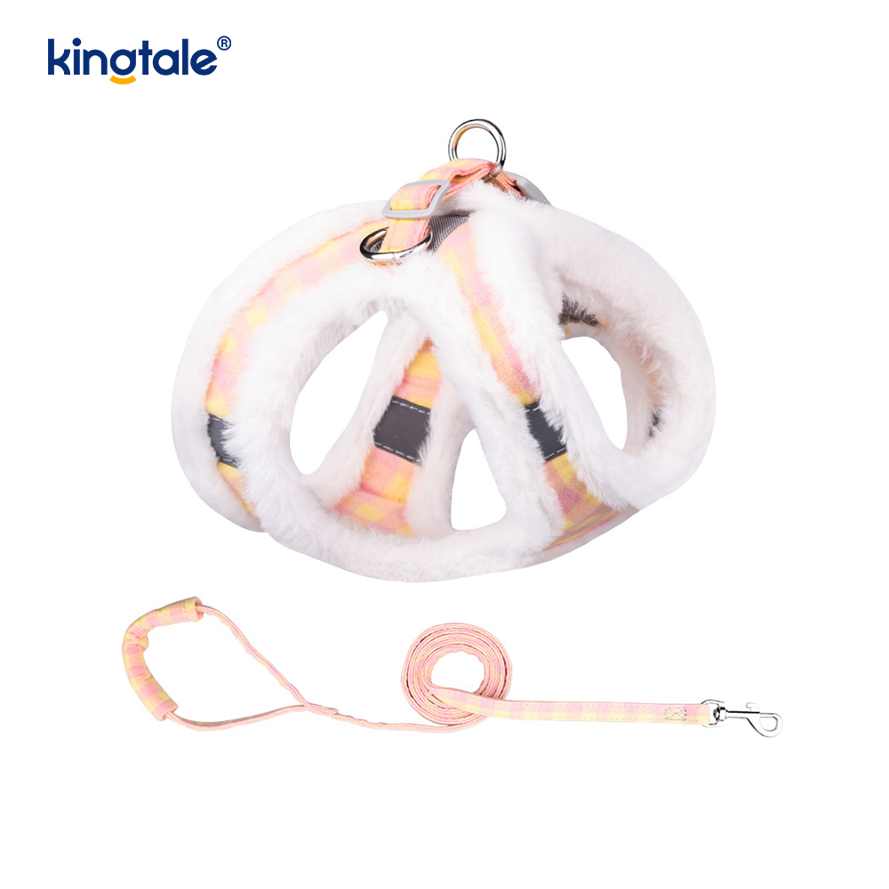 Plush Pet canis iungite Leash Set Autumnus Ambulans canes Iunge Vest