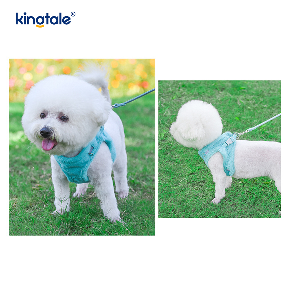 Plush Pet canis iungite Leash Set Autumnus Ambulans canes Iunge Vest