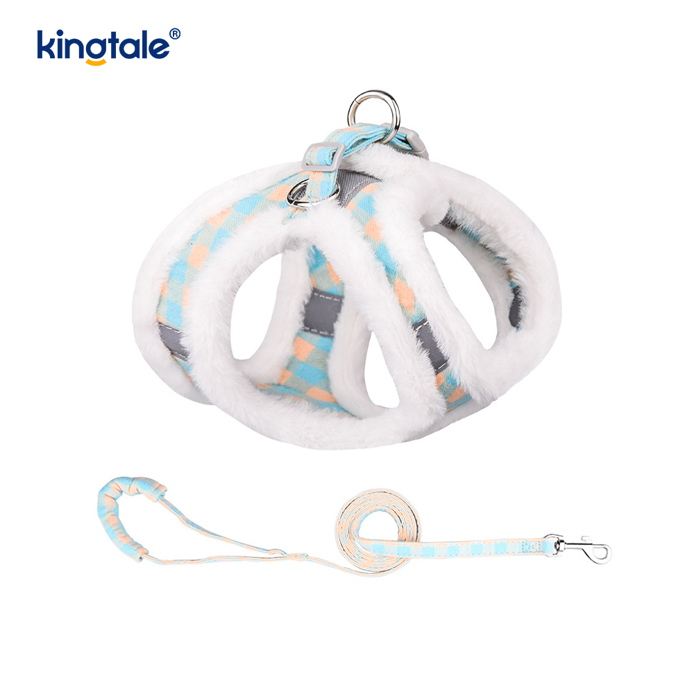 Plush Pet canis iungite Leash Set Autumnus Ambulans canes Iunge Vest