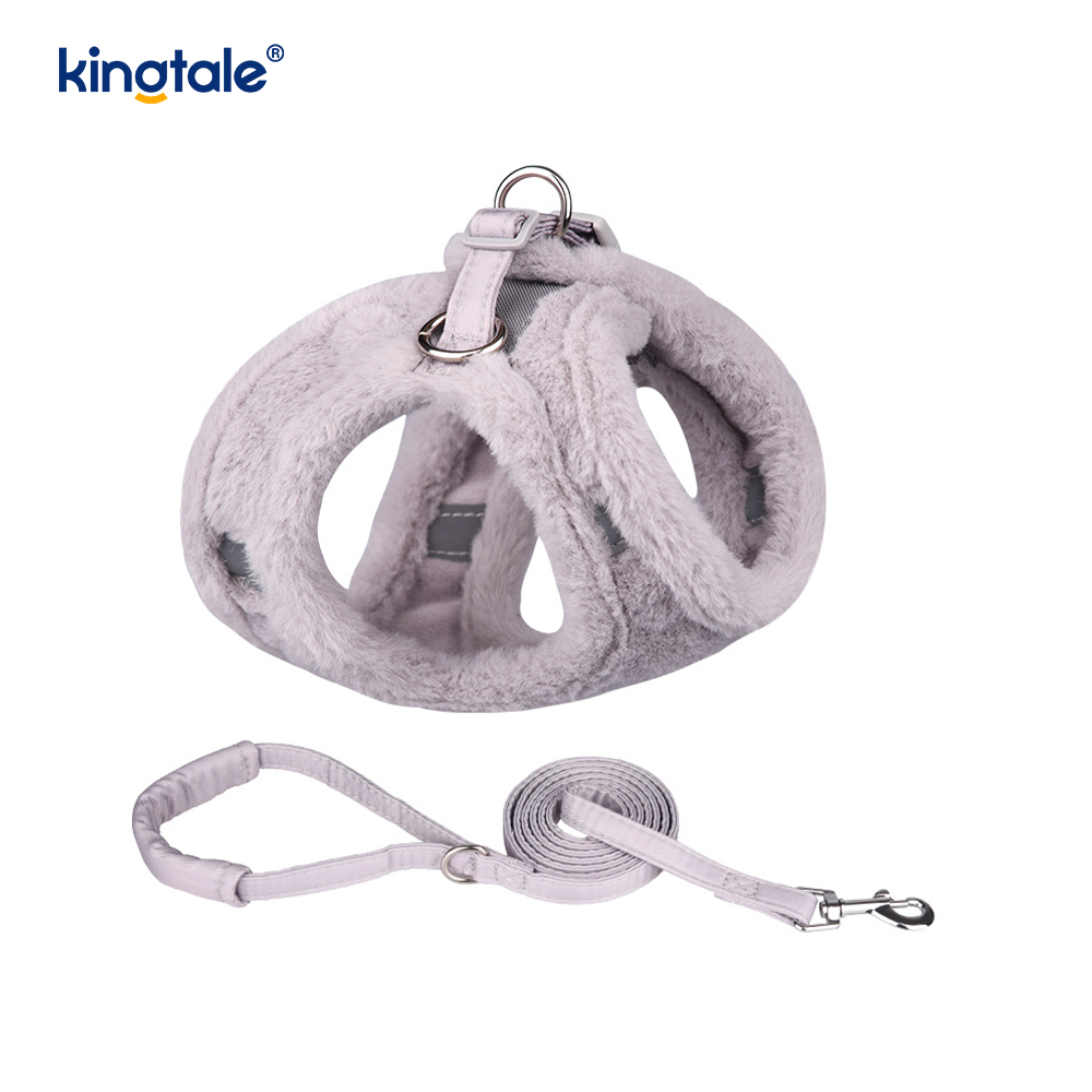 Plush Pet canis iungite Leash Set Autumnus Ambulans canes Iunge Vest