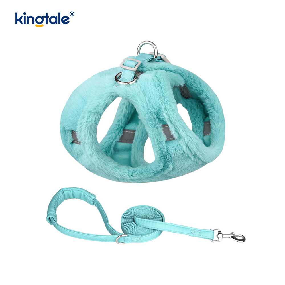 Plush Pet canis iungite Leash Set Autumnus Ambulans canes Iunge Vest